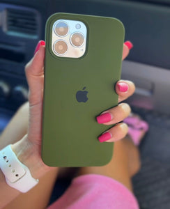 Silicon Case (OLIVE GREEN) - #pone case#