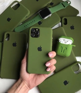 Silicon Case (OLIVE GREEN) - #pone case#