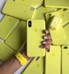 Silicone Case (NEON YELLOW) - #pone case#